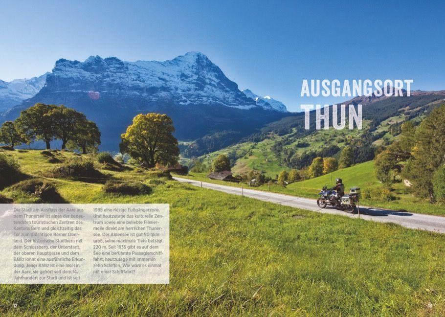Beispielinhalt (Bild) Das große Motorrad-Tourenbuch Alpen