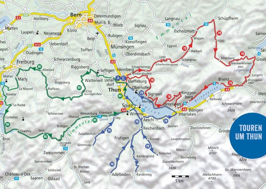 Beispielinhalt (Bild) Das große Motorrad-Tourenbuch Alpen