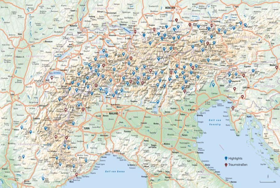 Beispielinhalt (Bild) Das Reisebuch Alpen