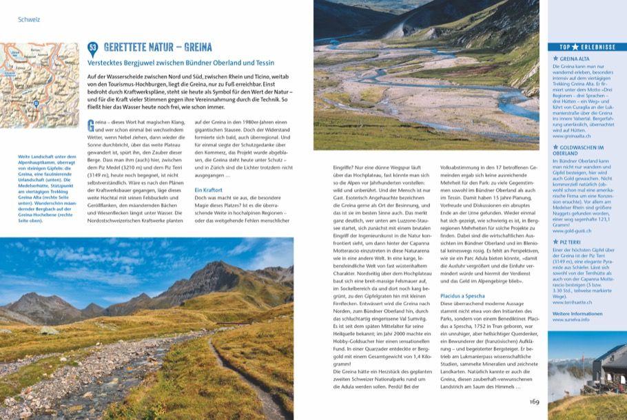 Beispielinhalt (Bild) Das Reisebuch Alpen