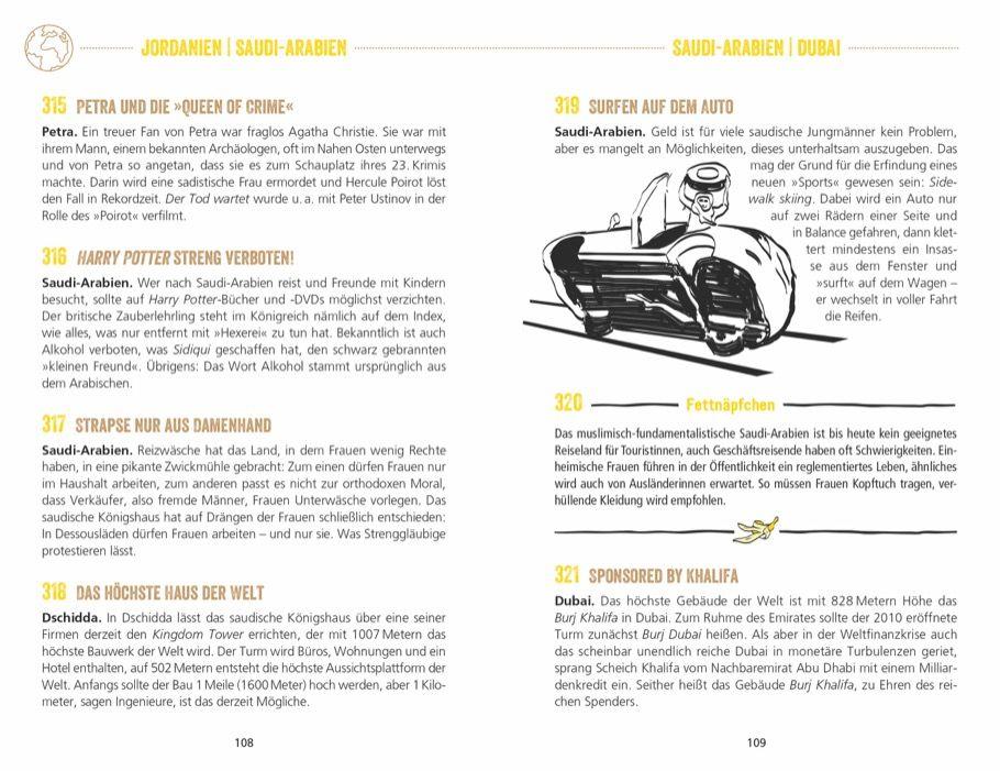 Beispielinhalt (Bild) Unnützes Wissen für Weltenbummler