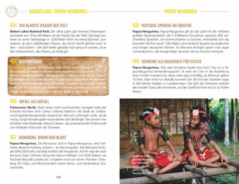 Beispielinhalt (Bild) Unnützes Wissen für Weltenbummler