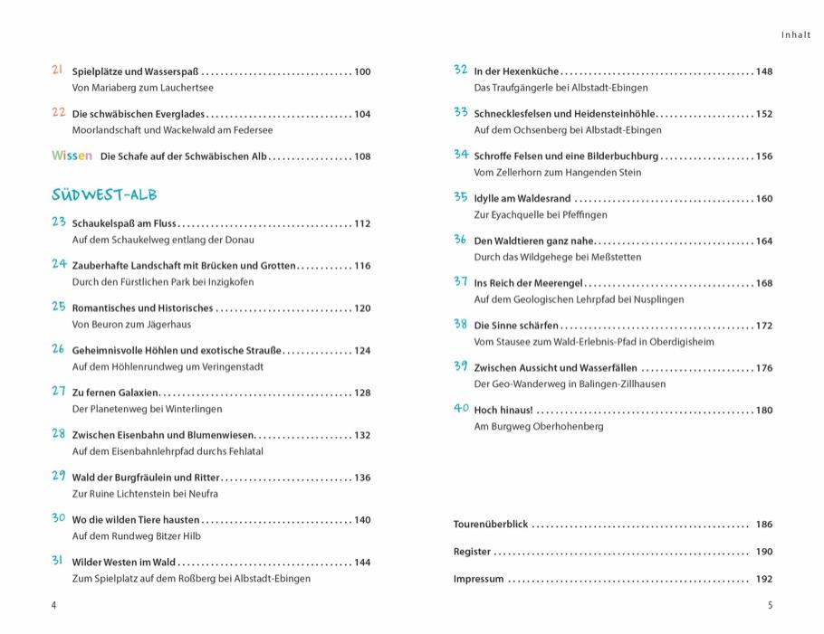 Beispielinhalt (Bild) Wanderspaß mit Kindern - Schwäbische Alb