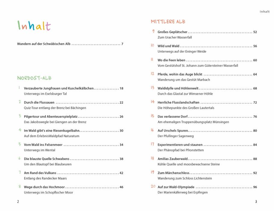 Beispielinhalt (Bild) Wanderspaß mit Kindern - Schwäbische Alb