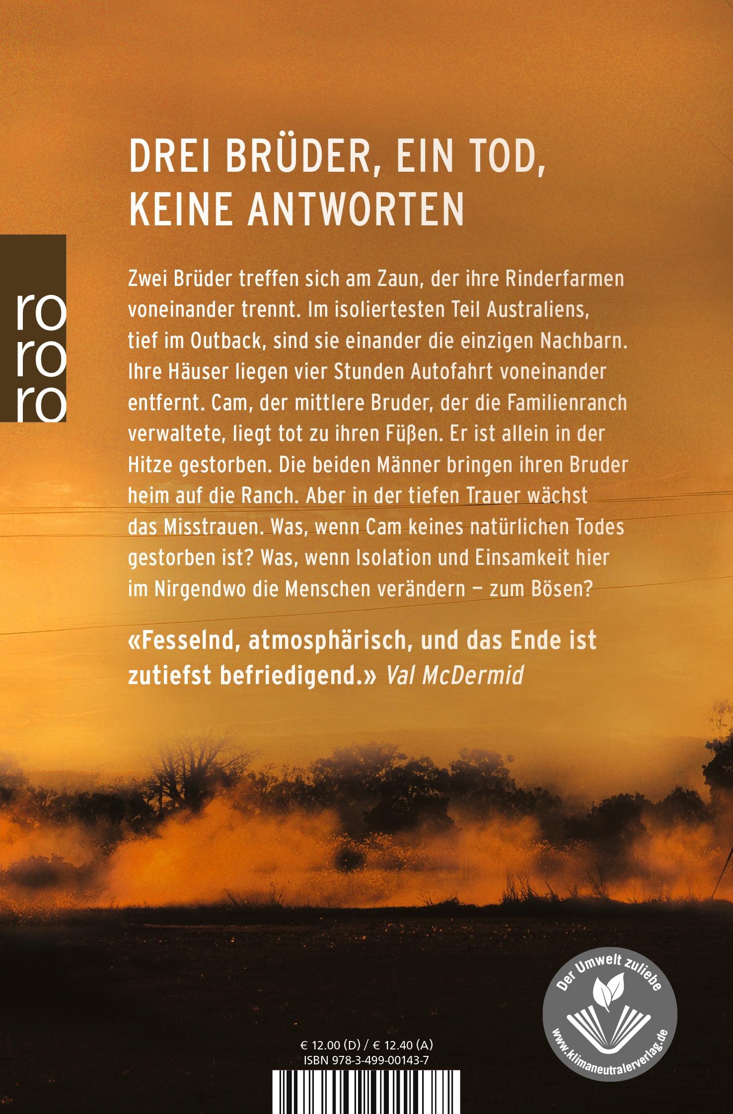 Rückseitencover Zu Staub