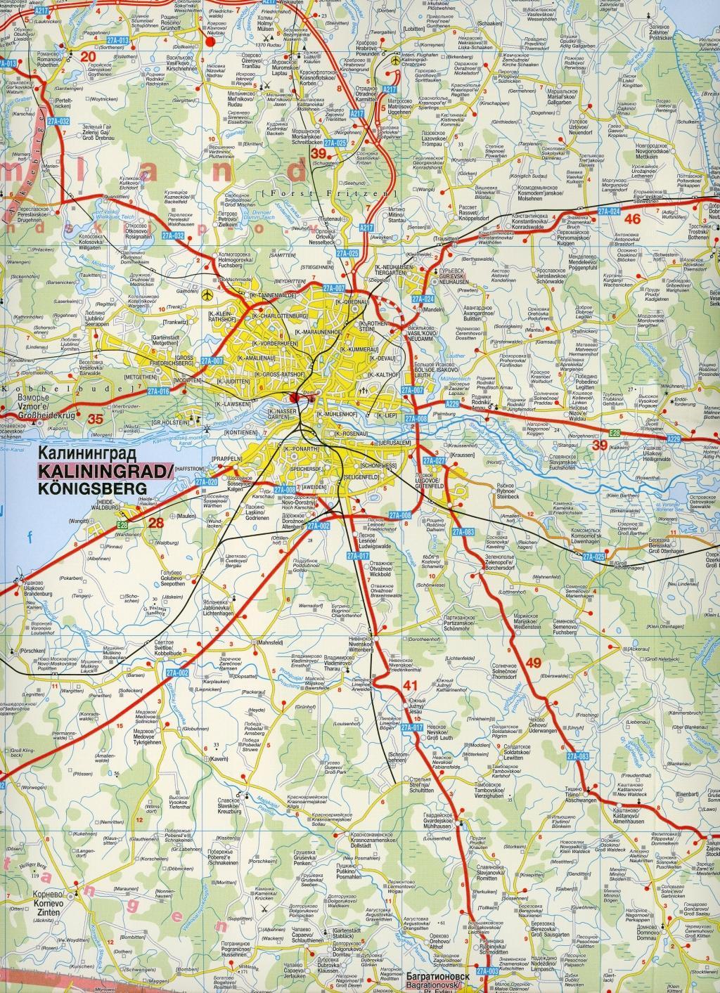 Beispielinhalt (Bild) Höfer Polen RS 001. Nördliches Ostpreußen (mit Memelland) 1 : 200 000. Straßenkarte