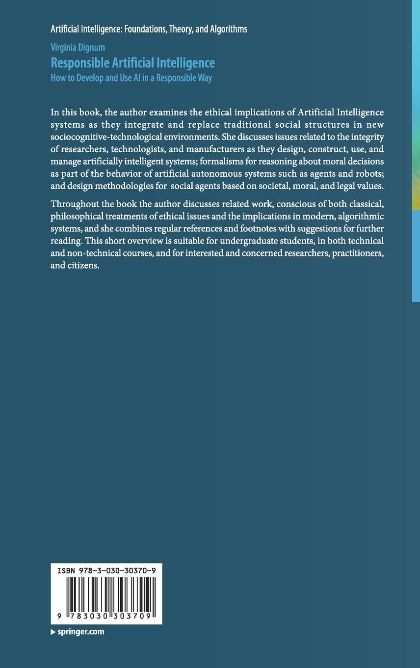 Rückseitencover Responsible Artificial Intelligence