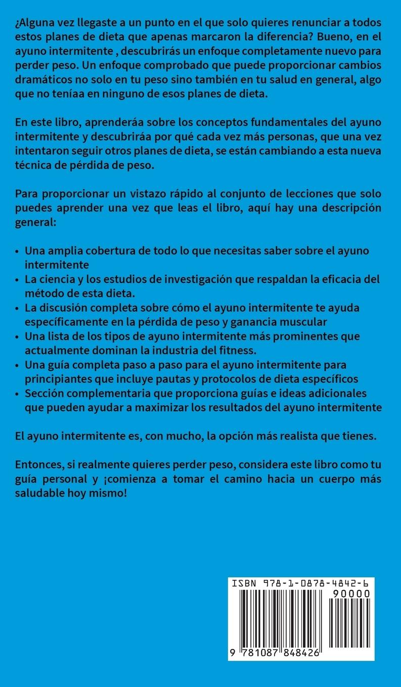 Rückseitencover Ayuno Intermitente