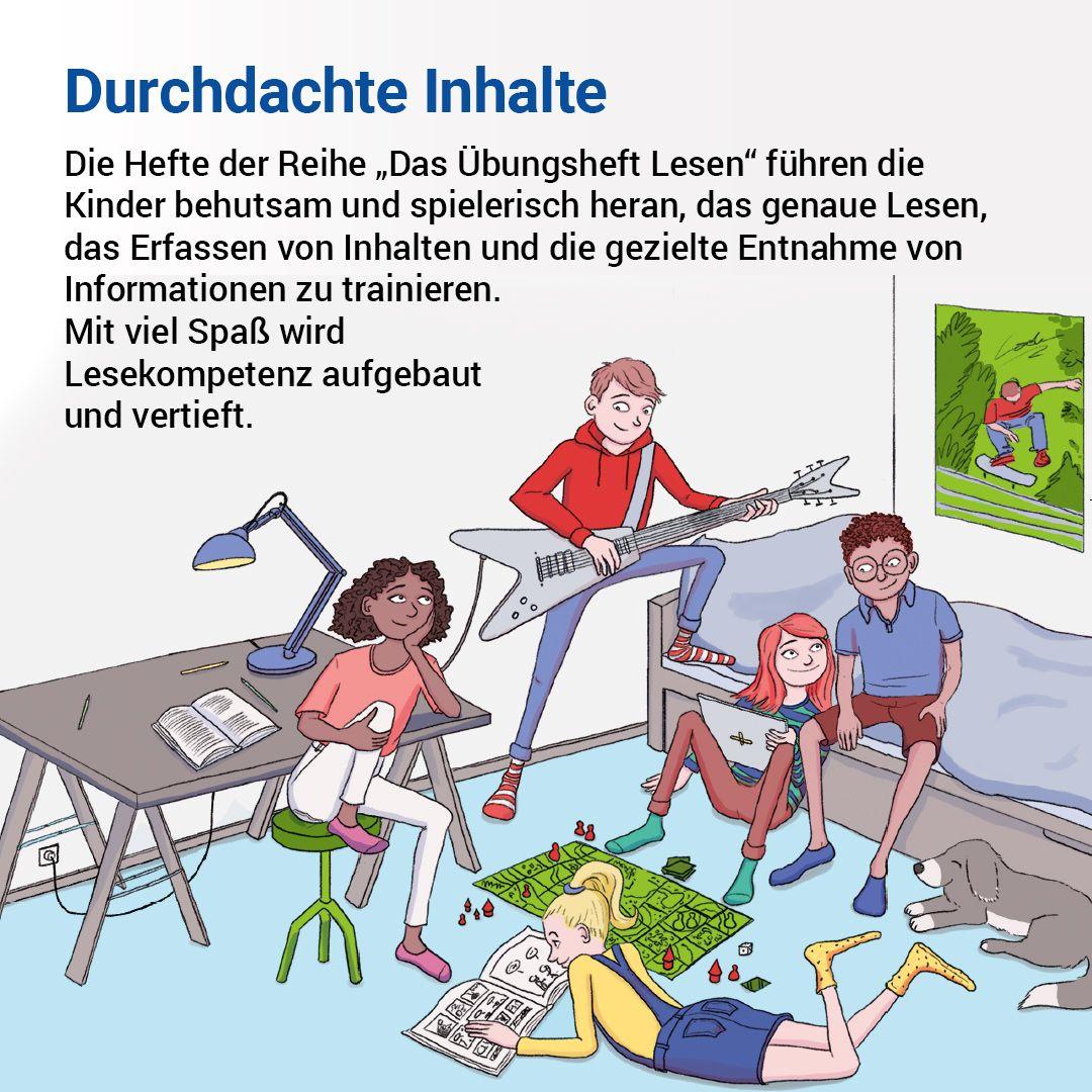 Beispielinhalt (Bild) Das Übungsheft Lesen 7