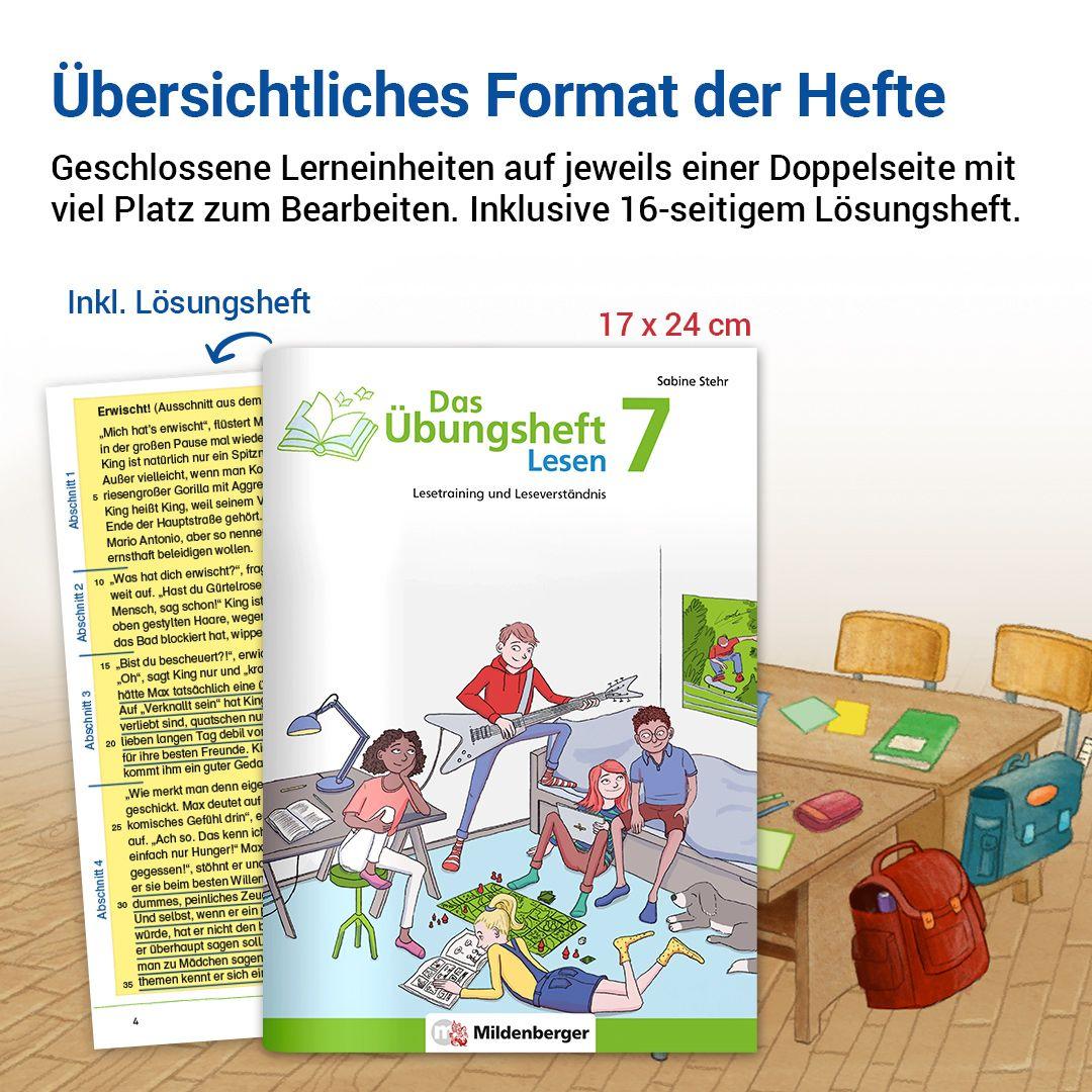 Beispielinhalt (Bild) Das Übungsheft Lesen 7