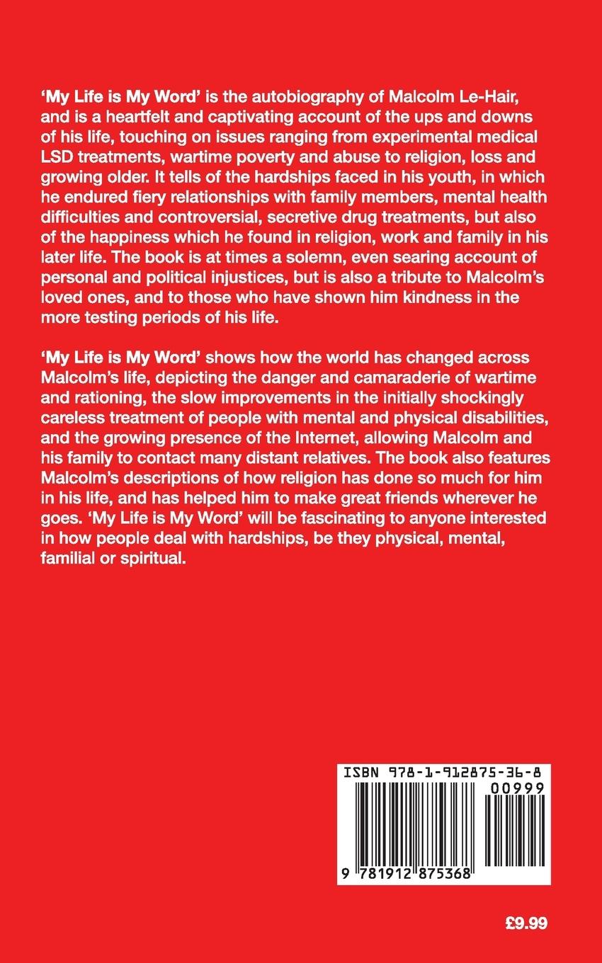 Rückseitencover My Life Is My word