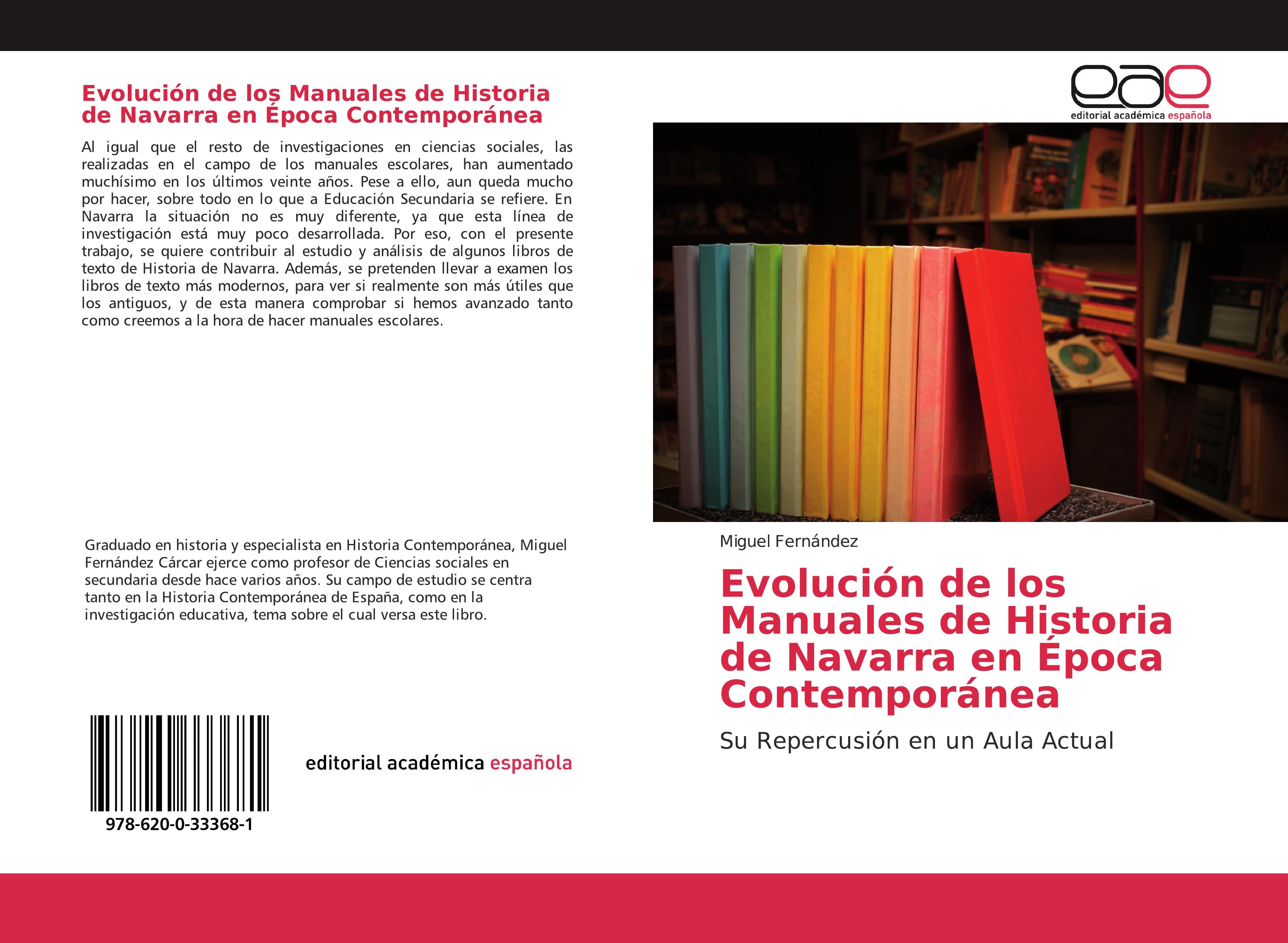 Vorderes Coverbild Evolución de los Manuales de Historia de Navarra en Época Contemporánea