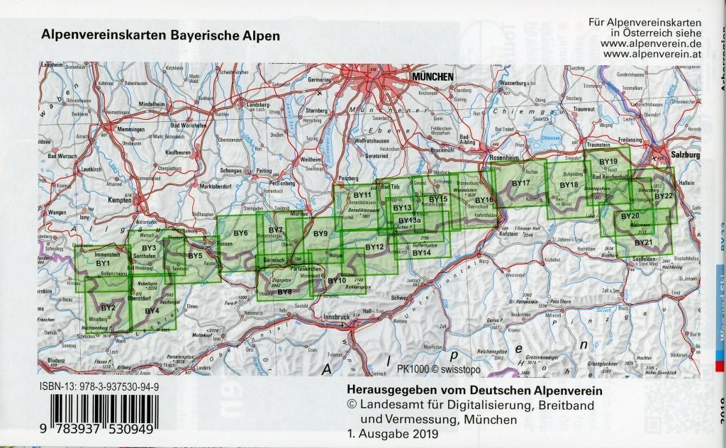 Beispielinhalt (Bild) Alpenvereinskarte Bayerischer Wald, Arberregion, Kaitersberg, Osser 1:25 000