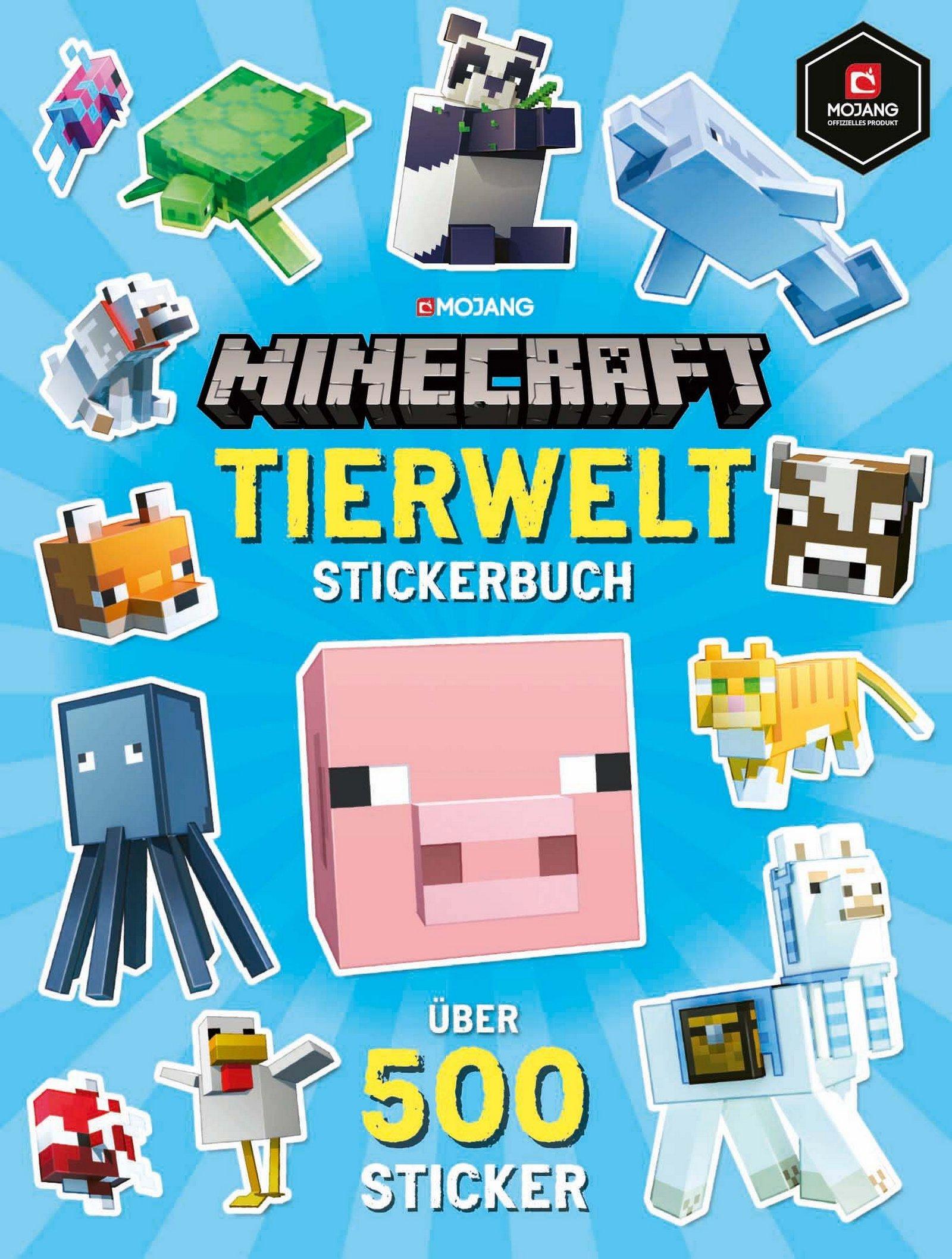 Vorderes Coverbild Minecraft Tierwelt Stickerbuch