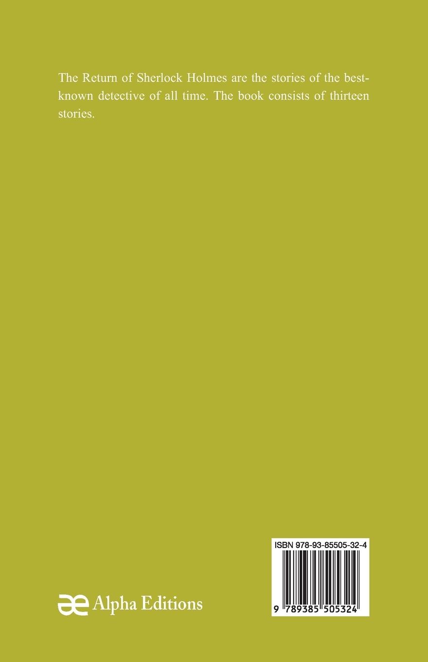 Rückseitencover The Return of Sherlock Holmes