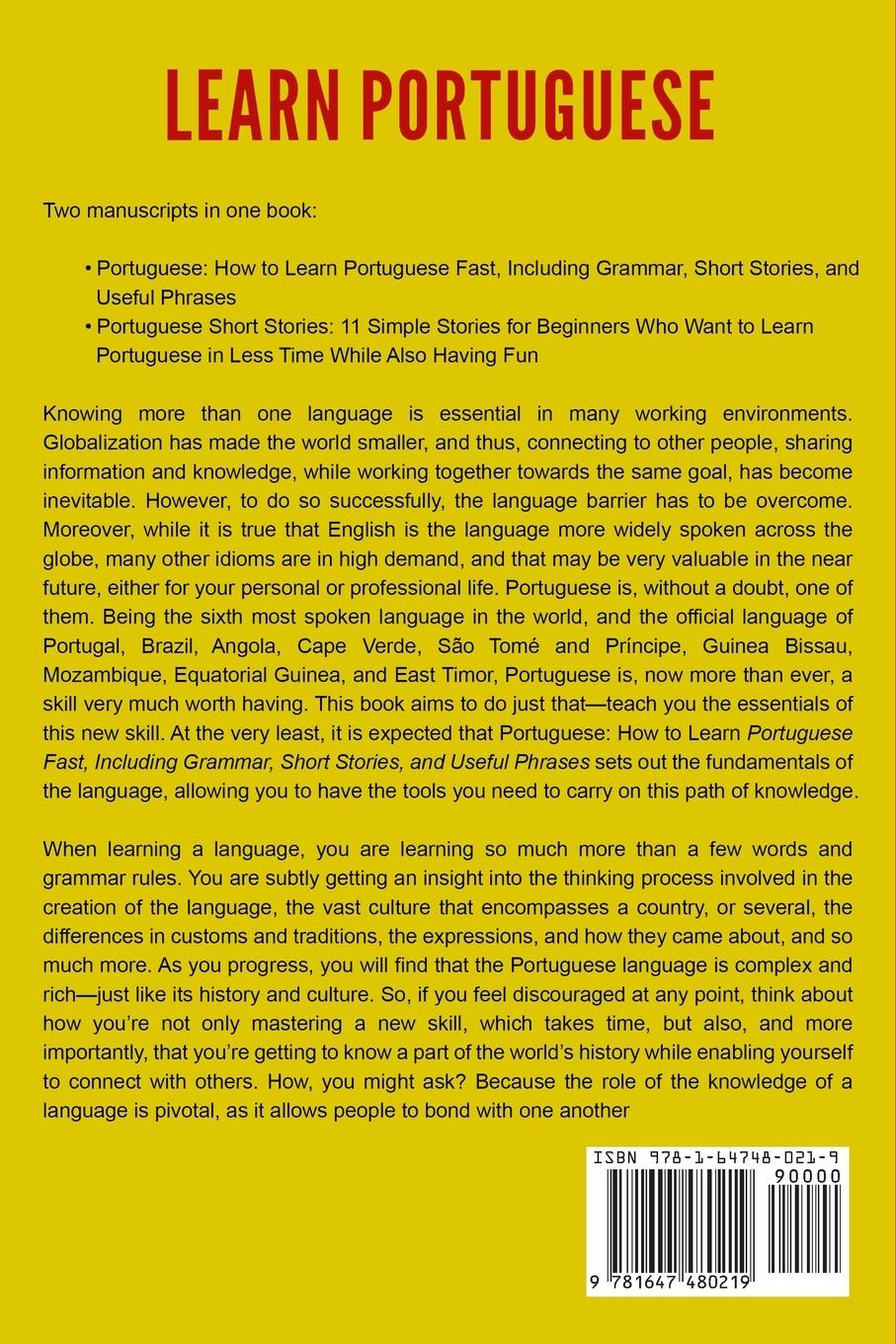 Rückseitencover Learn Portuguese