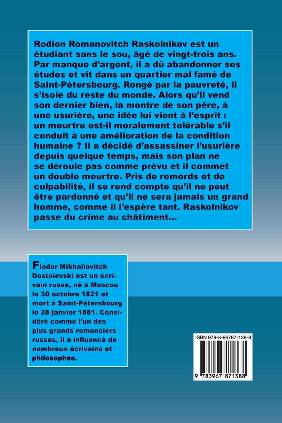 Rückseitencover Crime et châtiment