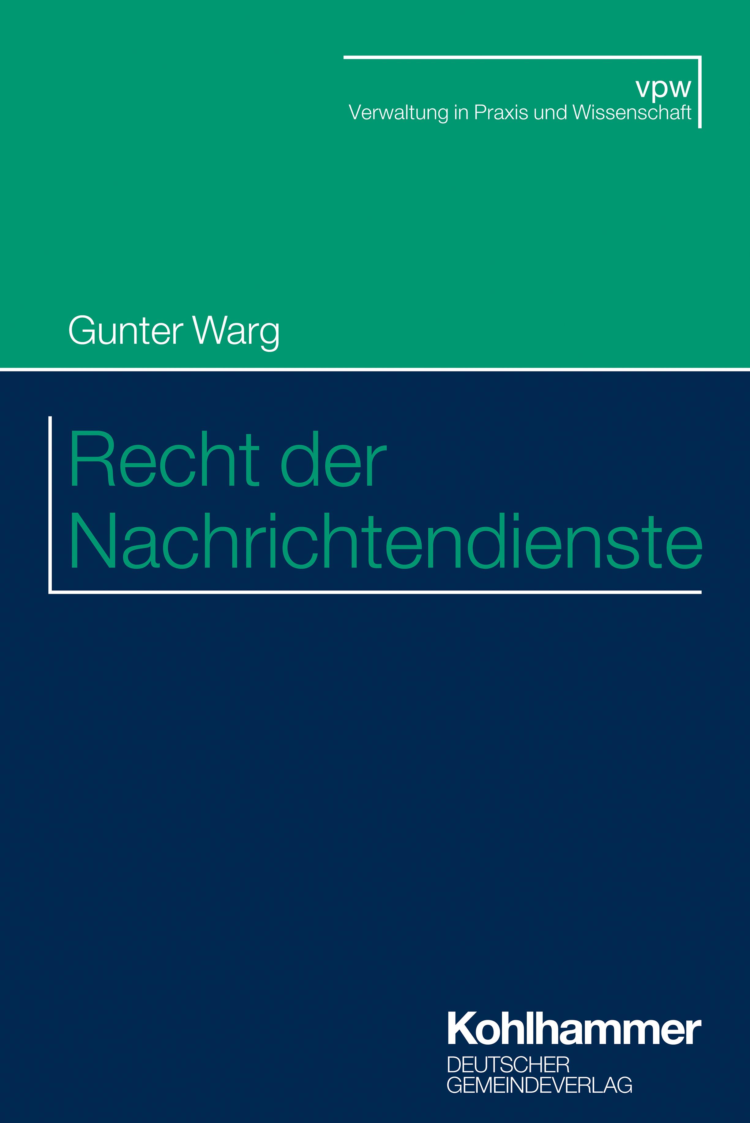 Vorderes Coverbild Recht der Nachrichtendienste
