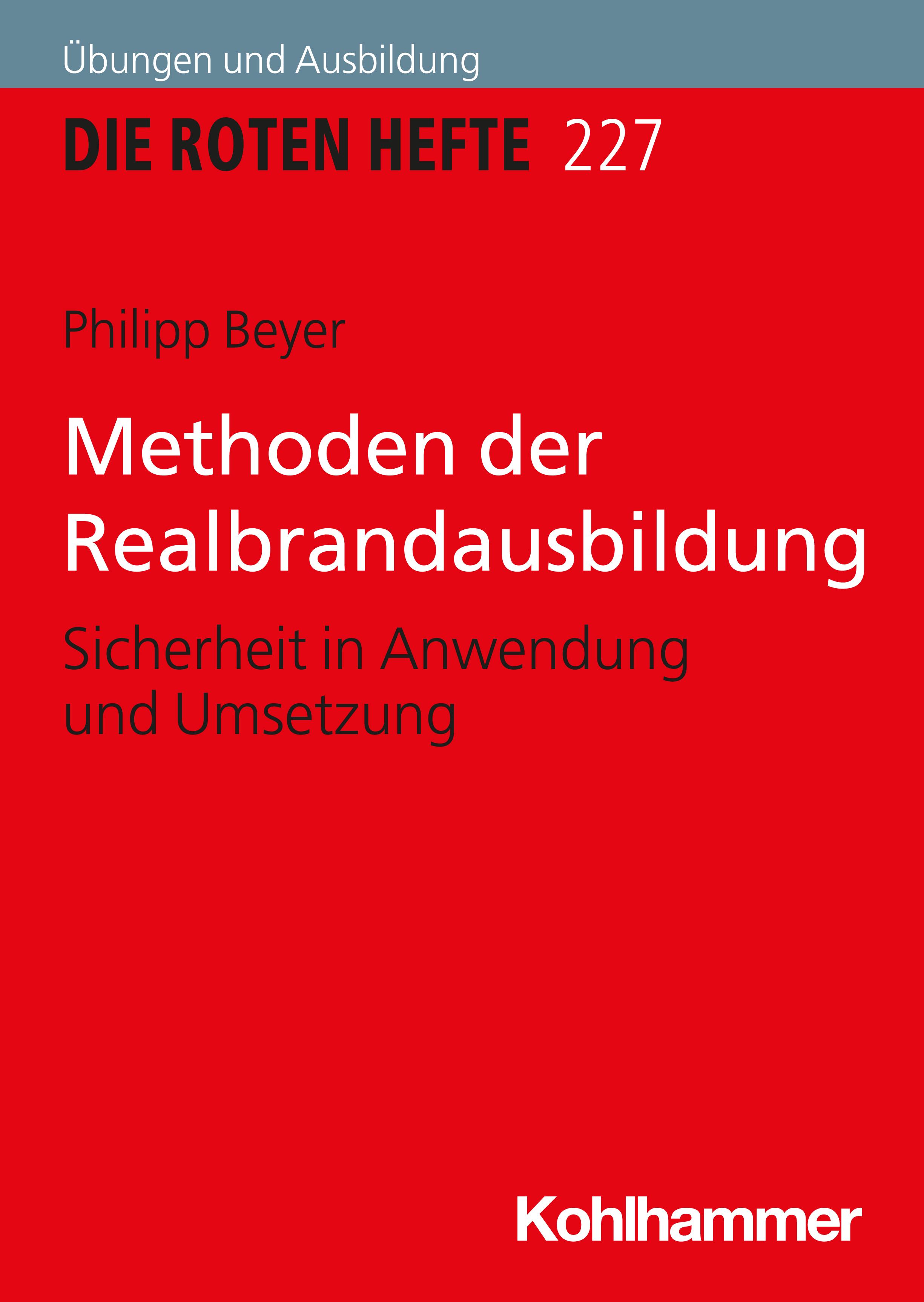 Vorderes Coverbild Methoden der Realbrandausbildung