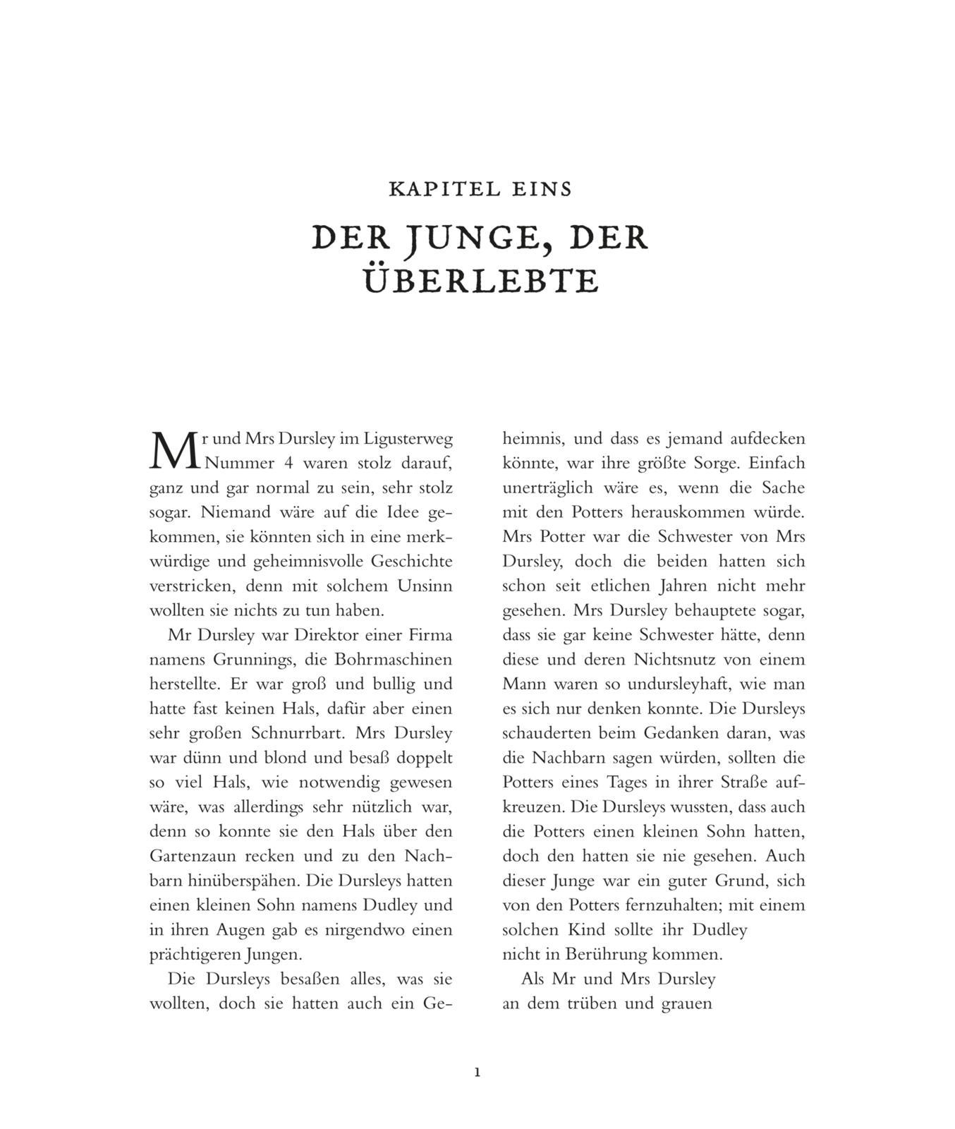Beispielinhalt (Bild) Harry Potter und der Stein der Weisen (farbig illustrierte Schmuckausgabe) (Harry Potter 1)