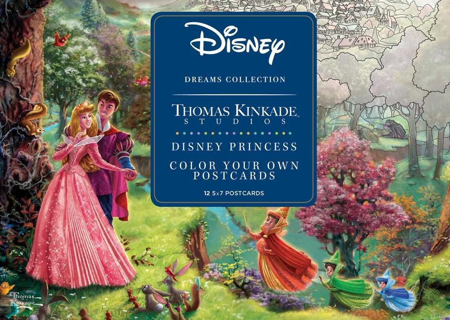 Vorderes Coverbild Disney Dreams Collection Thomas Kinkade Studios Disney Princess Color Your Own P