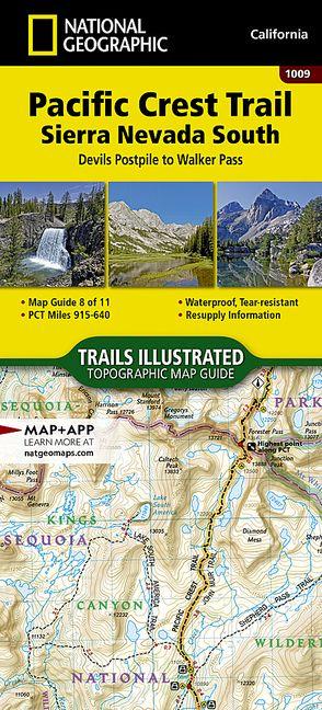 Vorderes Coverbild Pacific Crest Trail: Sierra Nevada South Map [Devil's Postpile to Walker Pass]