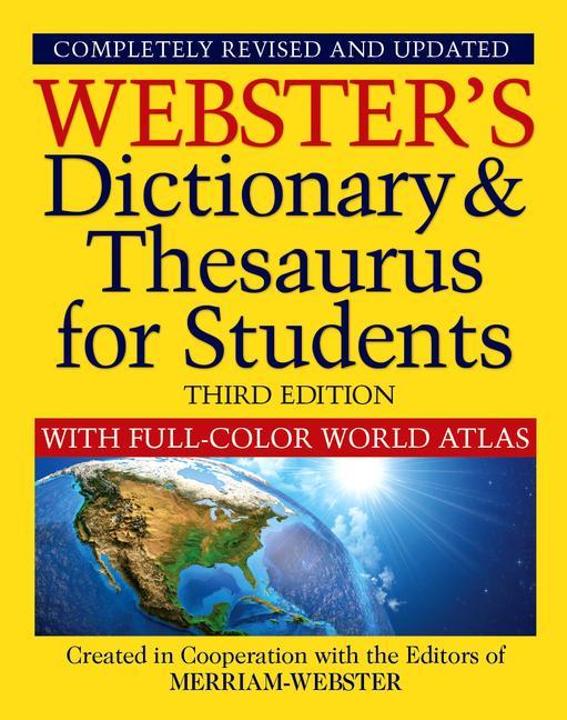 Vorderes Coverbild Webster's Dictionary & Thesaurus for Students with Full-Color World Atlas, Third Edition