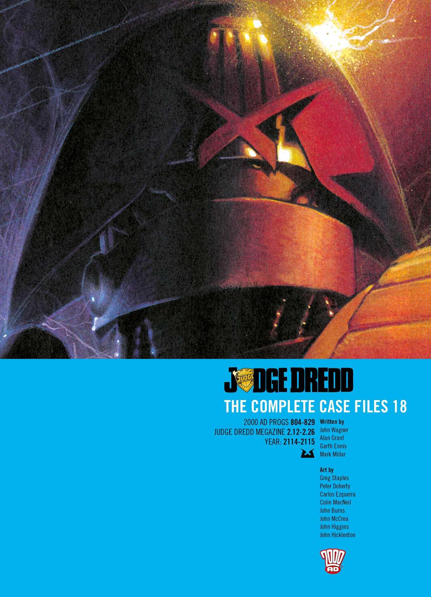 Vorderes Coverbild Judge Dredd: The Complete Case Files 18