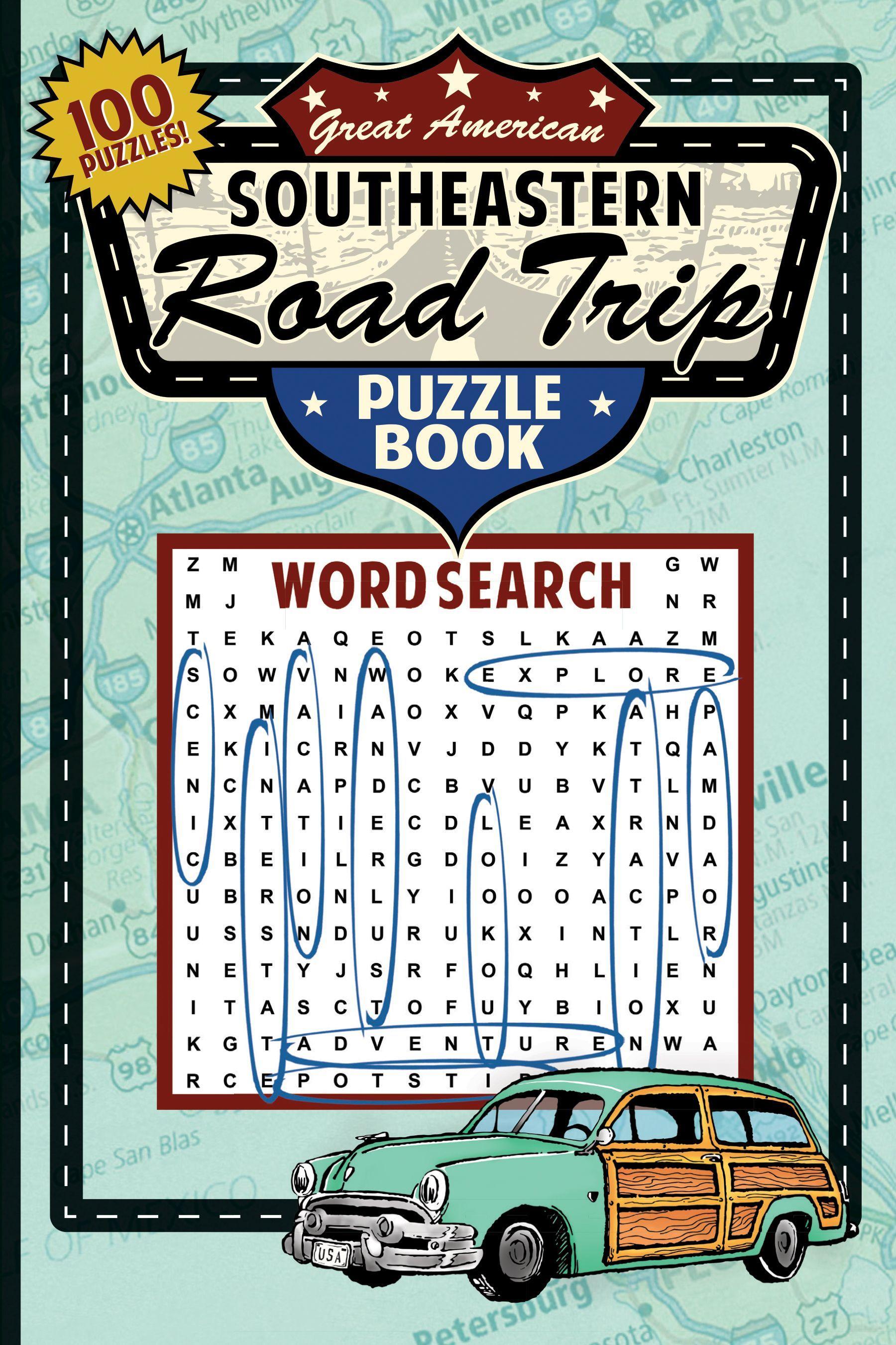 Vorderes Coverbild Great American Southeastern Road Trip Puzzle Book