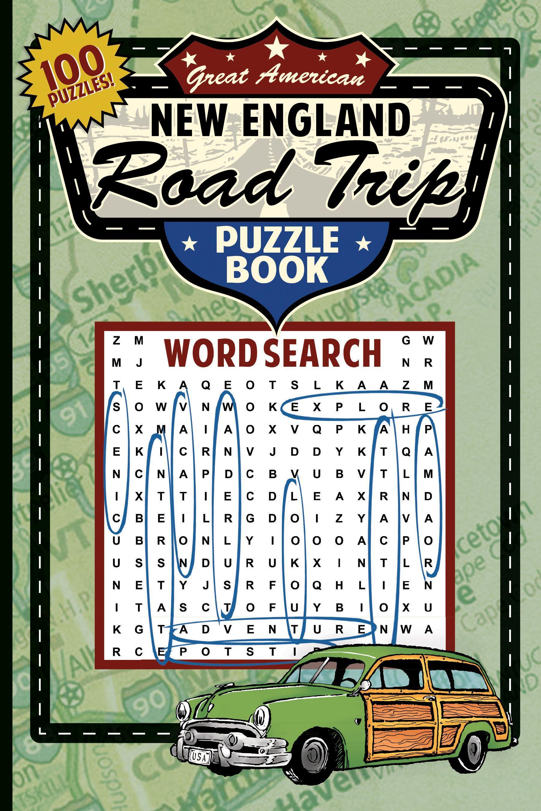 Vorderes Coverbild Great American New England Road Trip Puzzle Book