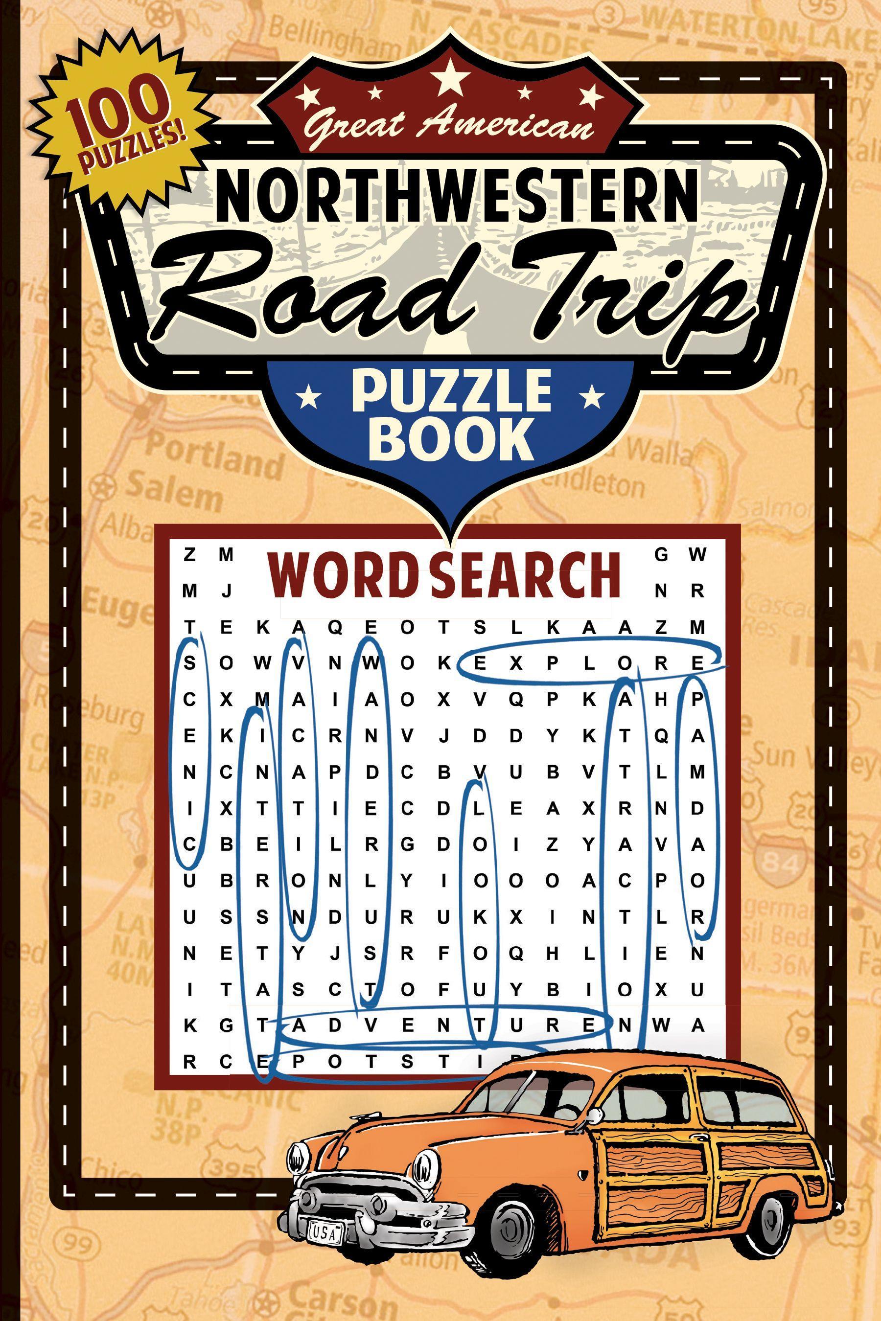 Vorderes Coverbild Great American Northwestern Road Trip Puzzle Book