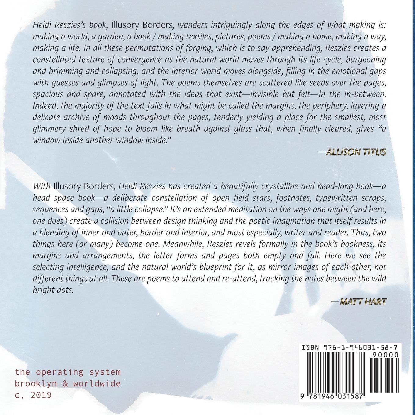 Rückseitencover Illusory Borders