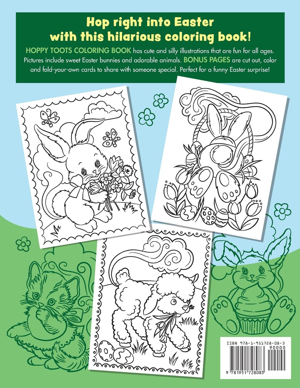 Rückseitencover Hoppy Toots Easter Coloring Book