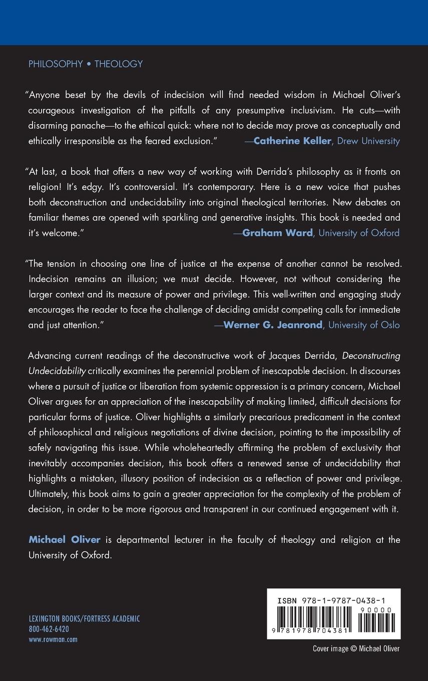 Rückseitencover Deconstructing Undecidability