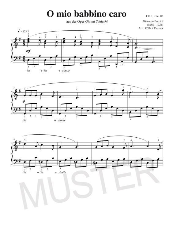 Beispielinhalt (Bild) Piano Piano 2 mittelschwer (mit 4 CDs)