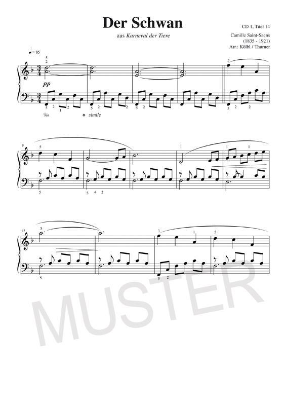 Beispielinhalt (Bild) Piano Piano 2 mittelschwer (mit 4 CDs)