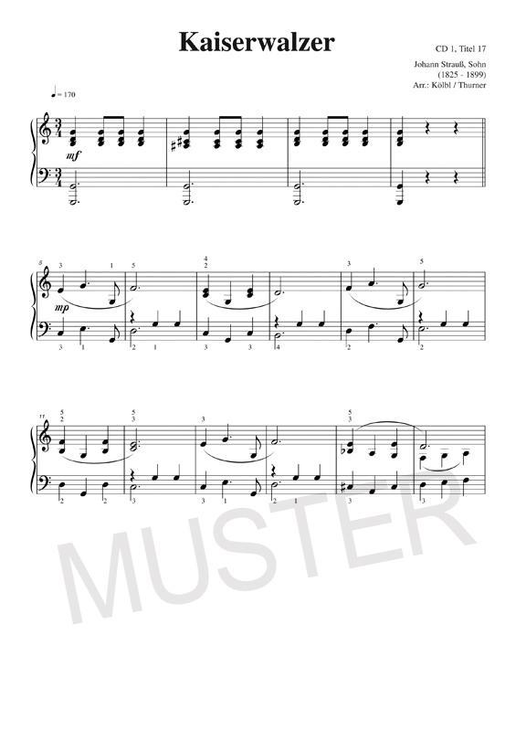 Beispielinhalt (Bild) Piano Piano 2 mittelschwer (mit 4 CDs)