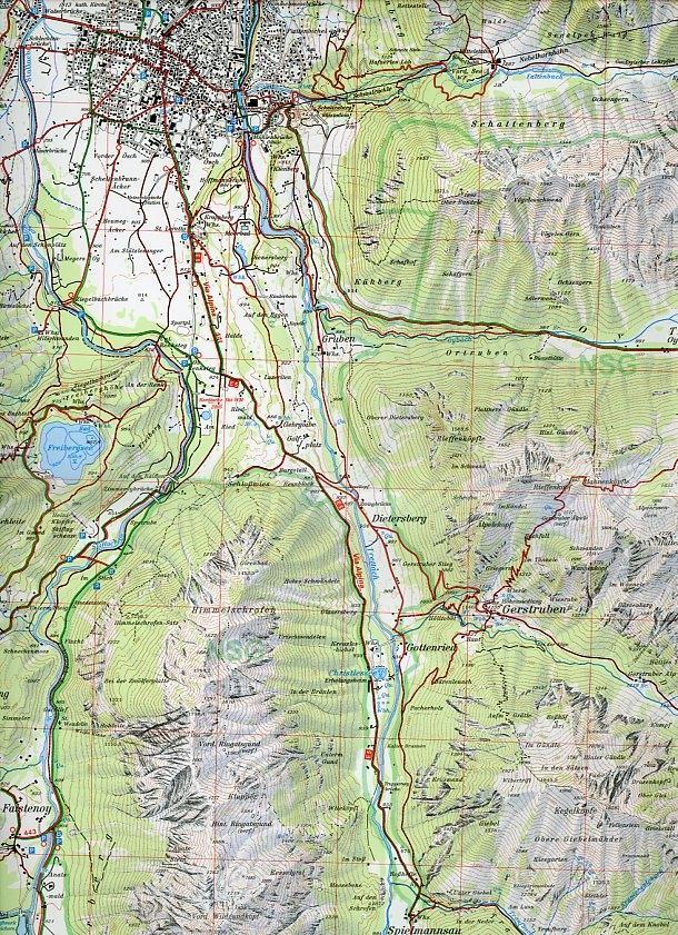 Beispielinhalt (Bild) DAV Alpenvereinskarte 02/1 Allgäuer - Lechtaler Alpen - West 1 : 25 000