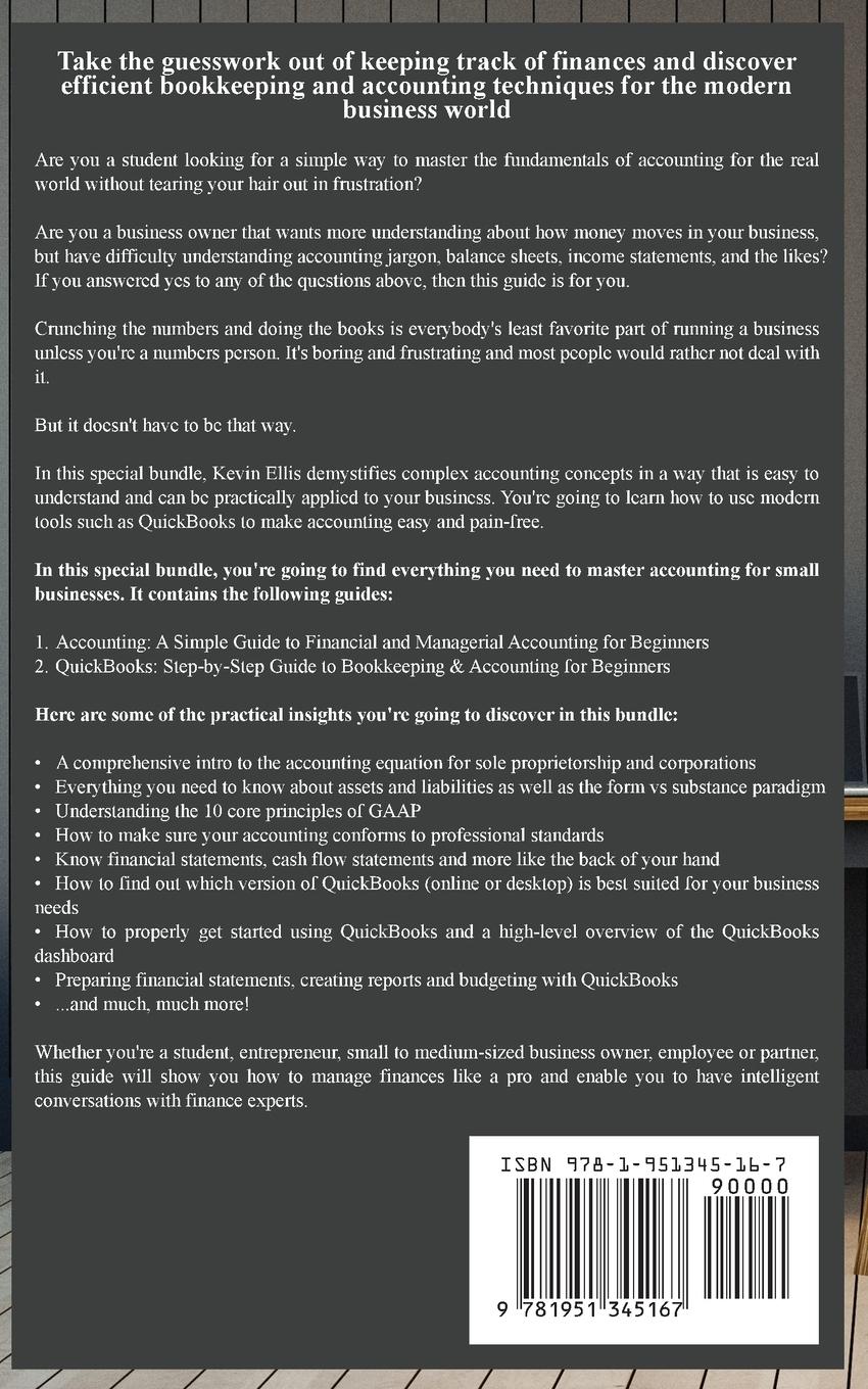 Rückseitencover Accounting and QuickBooks - 2 in 1
