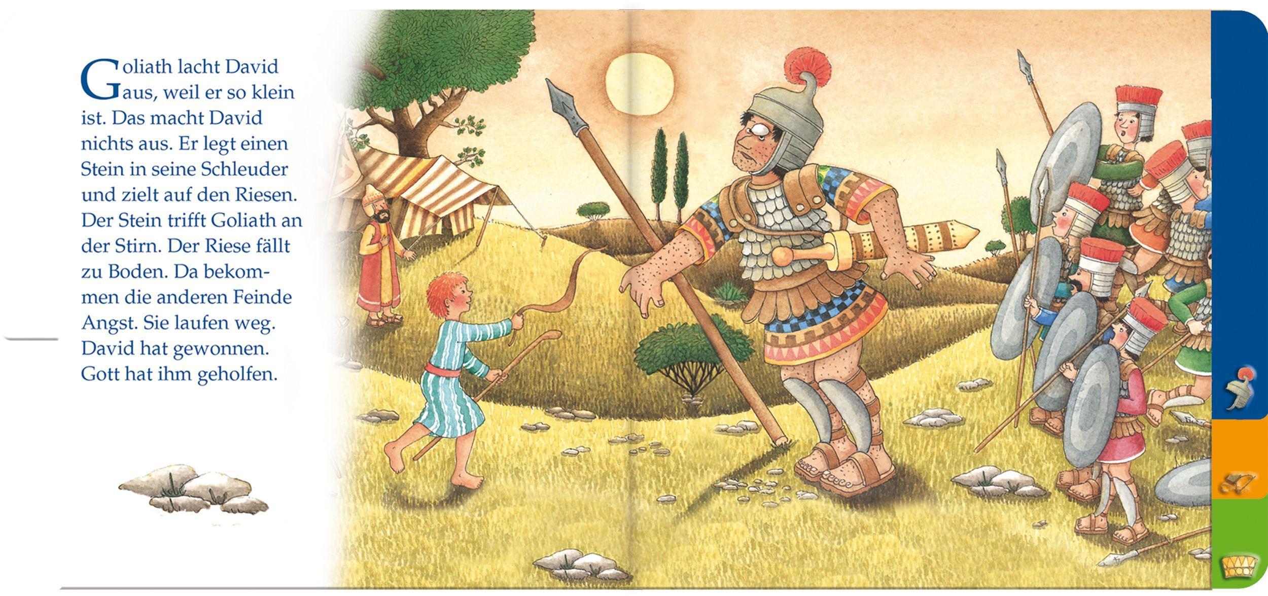 Beispielinhalt (Bild) Die Geschichte von David und Goliath