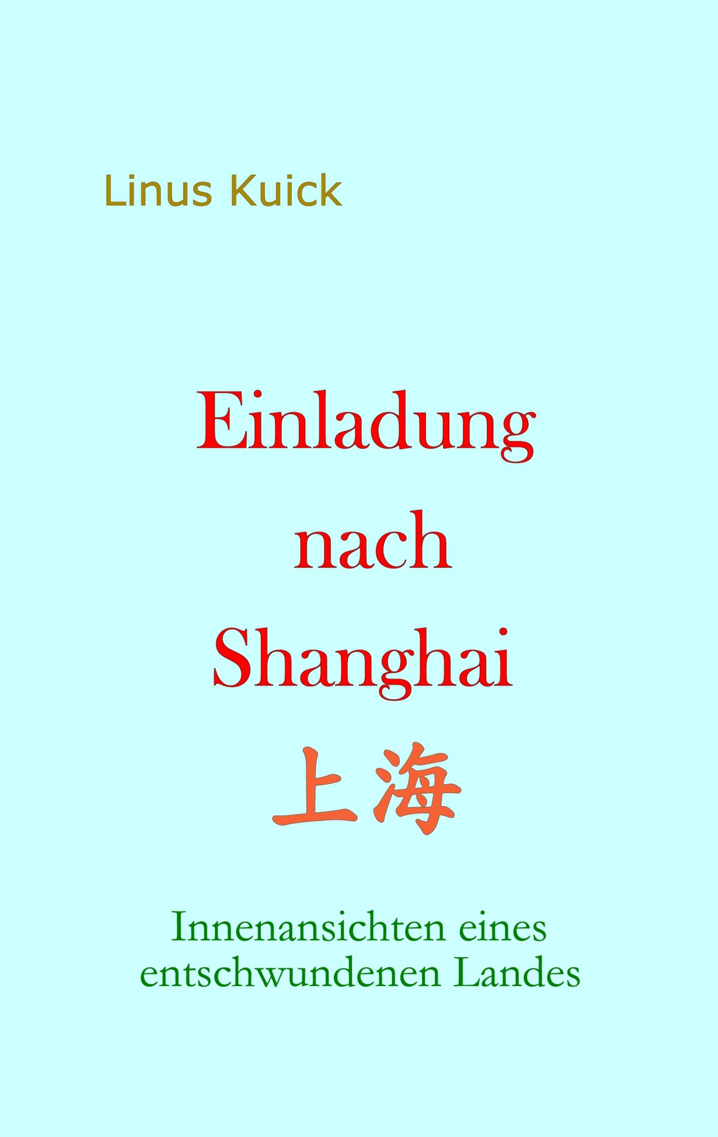 Vorderes Coverbild Einladung nach Shanghai