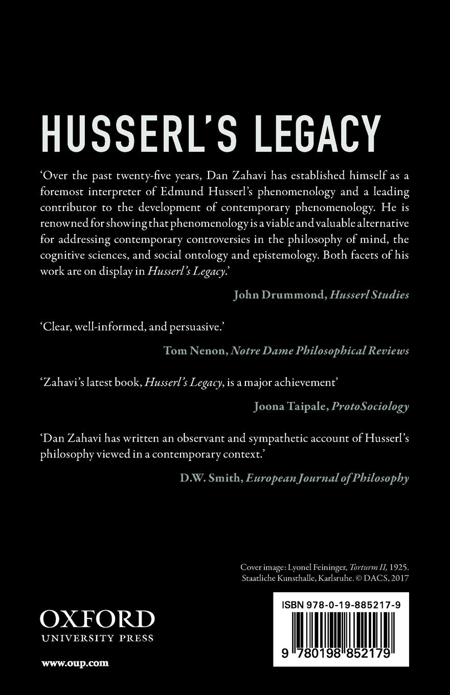 Rückseitencover Husserl's Legacy