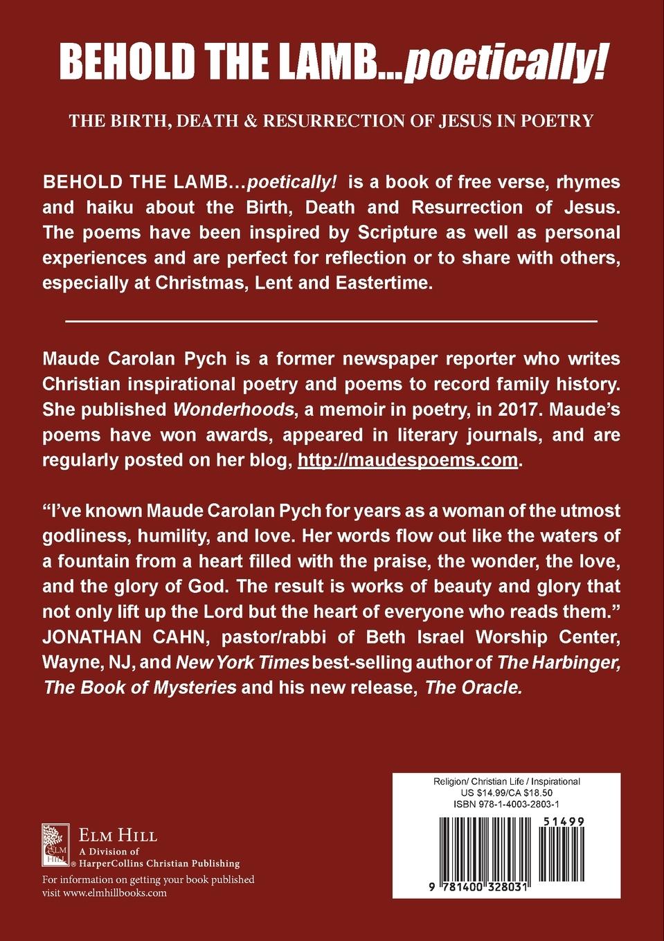 Rückseitencover Behold the Lamb . . . Poetically!