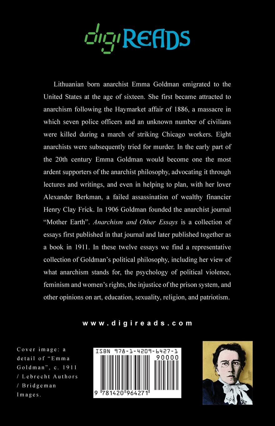 Rückseitencover Anarchism and Other Essays