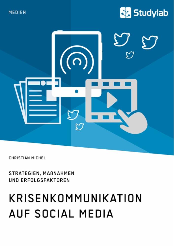 Vorderes Coverbild Krisenkommunikation auf Social Media. Strategien, Maßnahmen und Erfolgsfaktoren