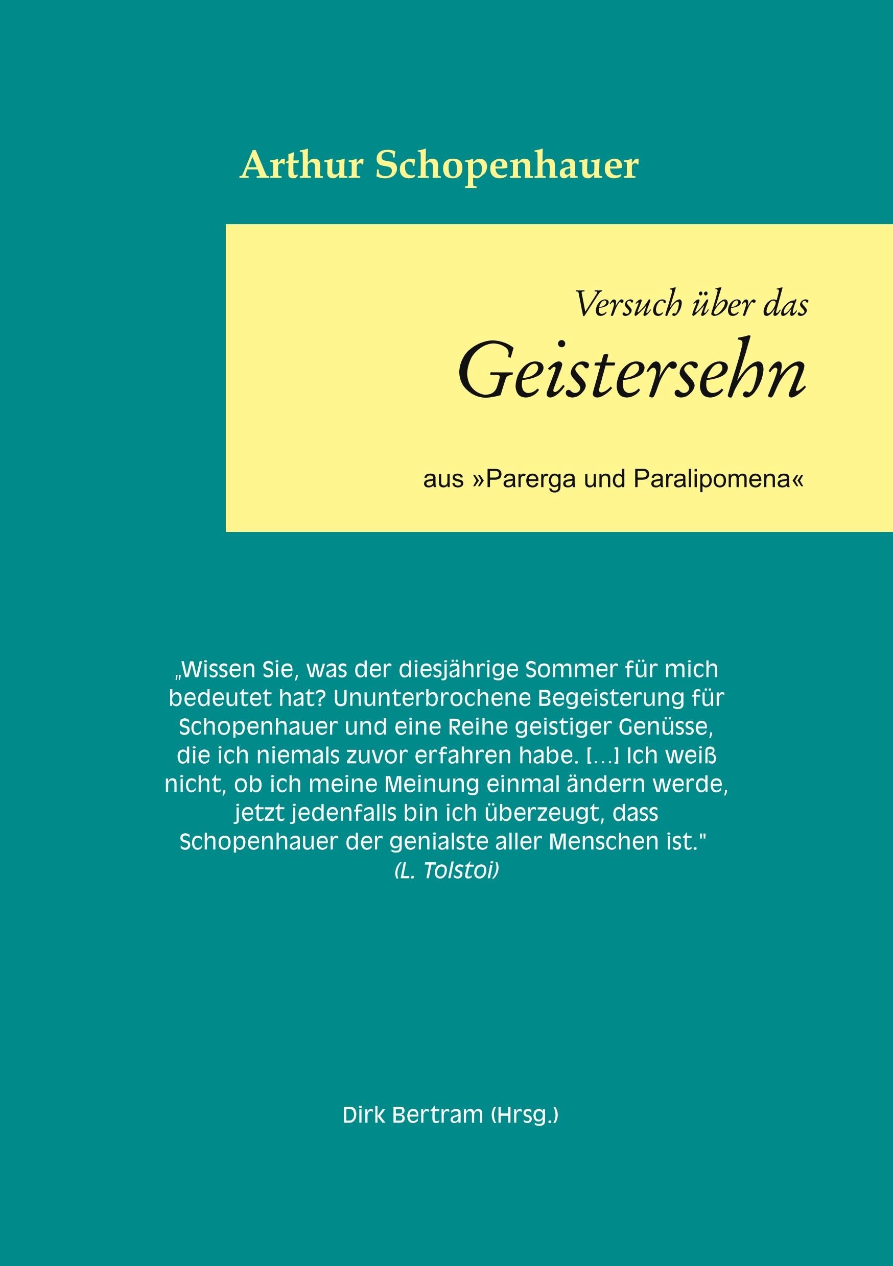 Vorderes Coverbild Über das Geistersehen