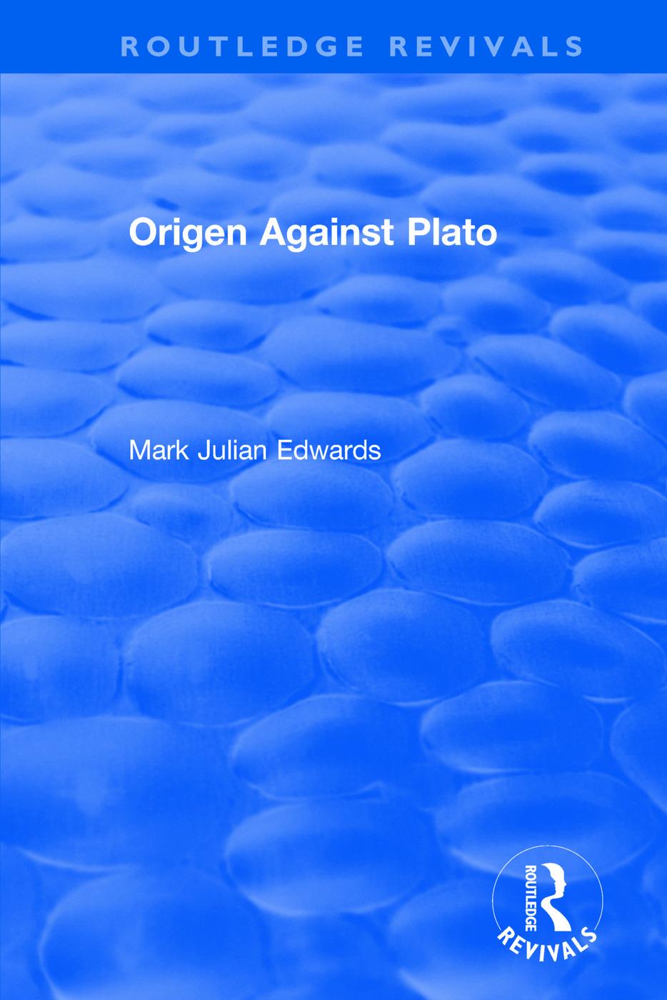 Vorderes Coverbild Origen Against Plato