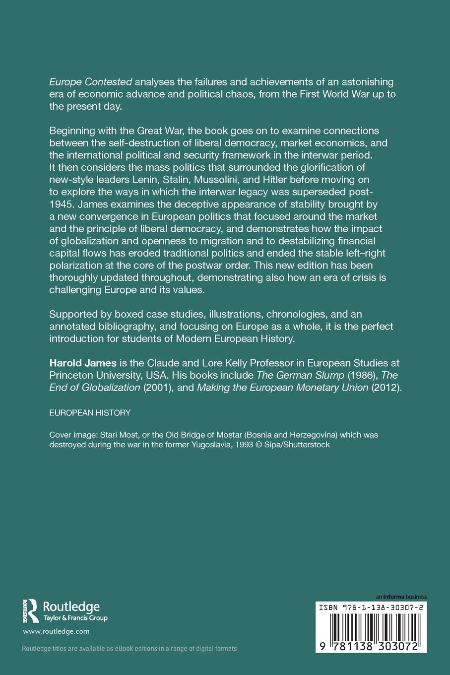 Rückseitencover Europe Contested