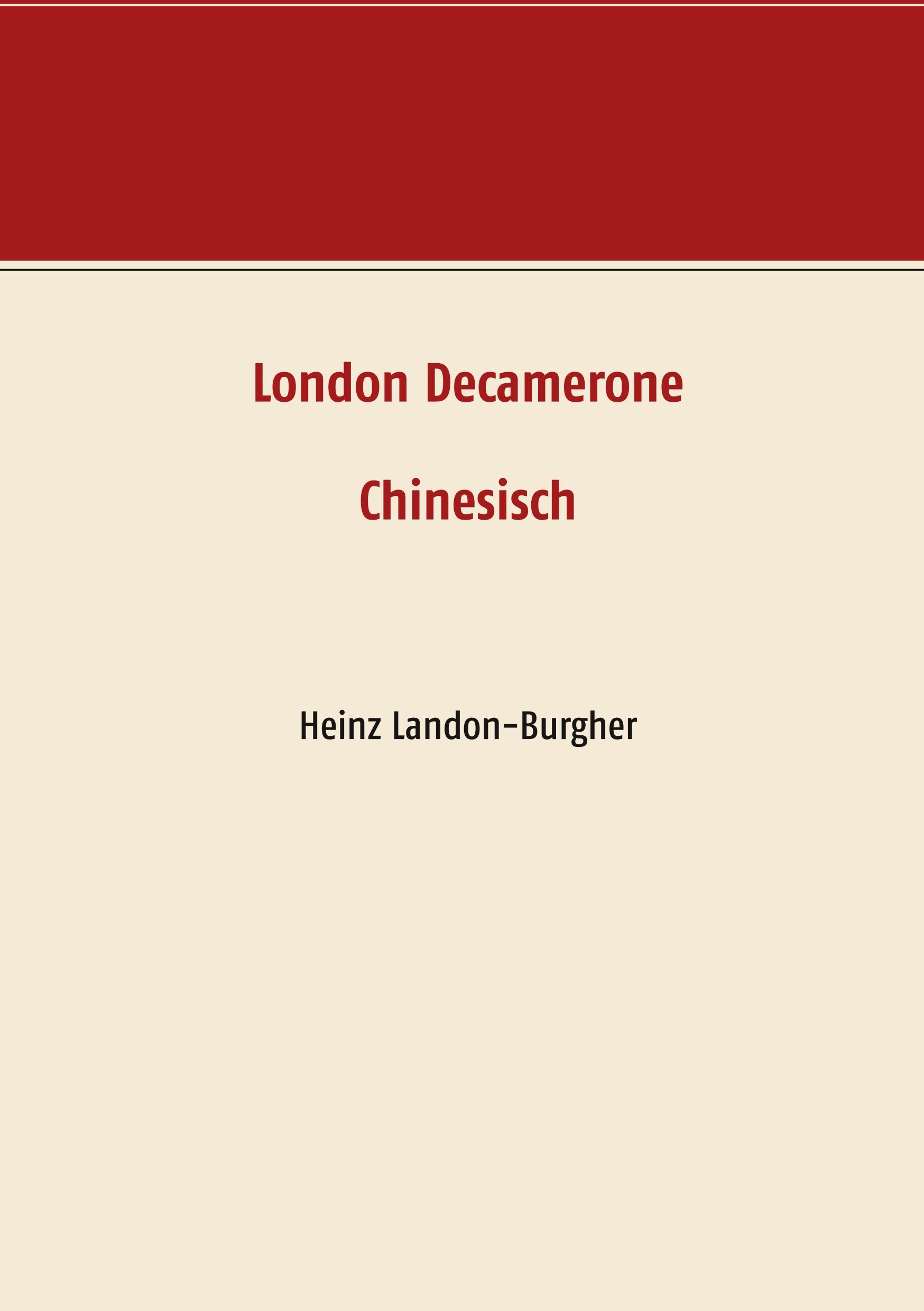 Vorderes Coverbild London Decamerone