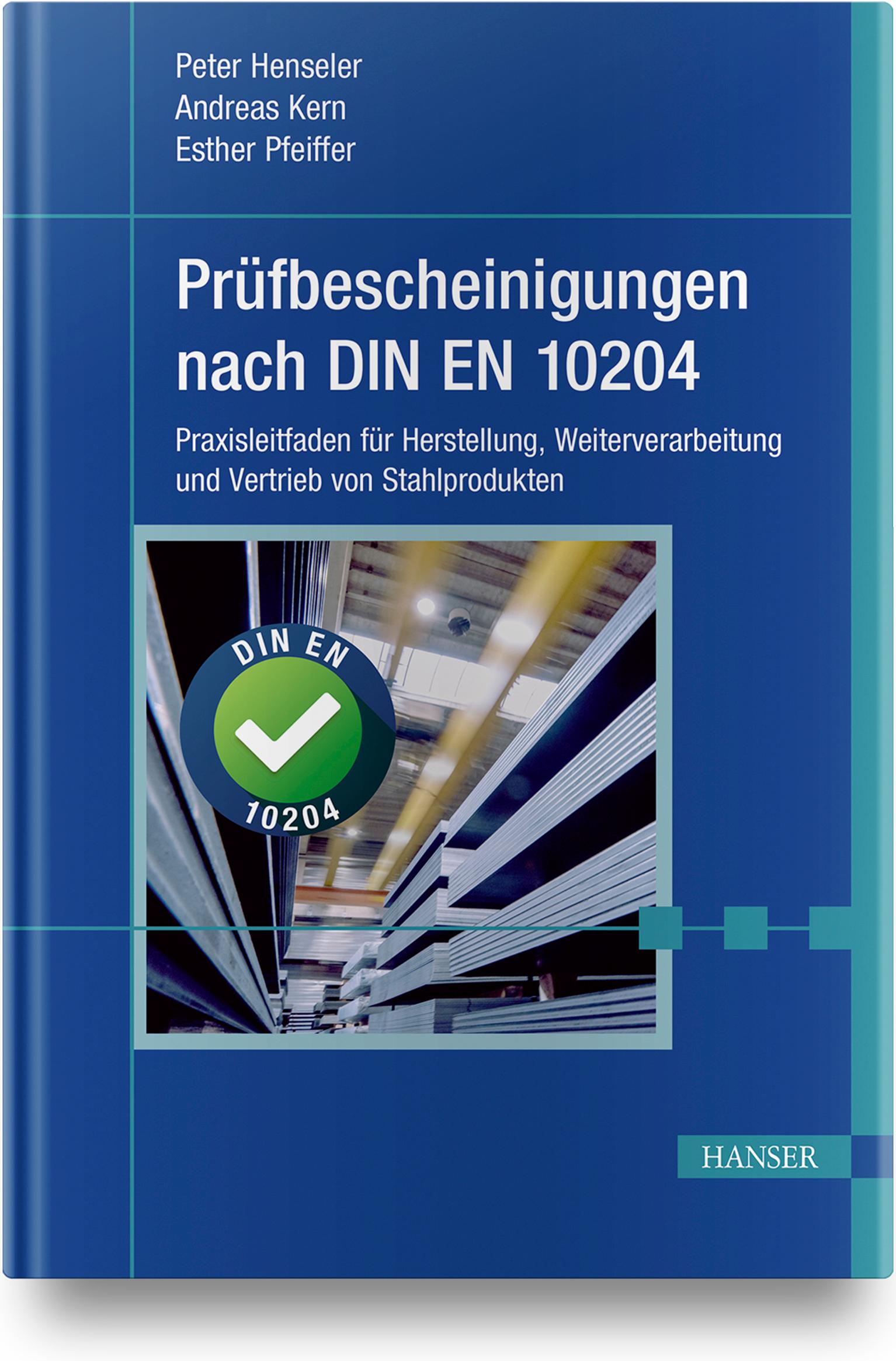 Vorderes Coverbild Prüfbescheinigungen nach DIN EN 10204